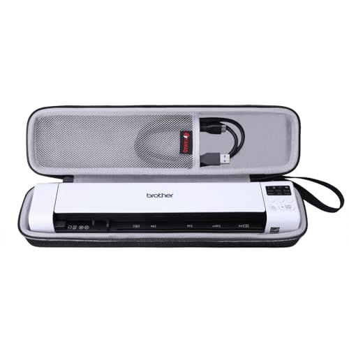 XANAD Etui pour Scanner Portable Compatible pour Brother ds640 / ds-740d / Brother ds-940dw / HP Petit HPPS100 / DS-620 / EPSON Workforce ES-60W / DS-70 / DS-80W / DS-50 Scanner Mobile Housse (Gris)