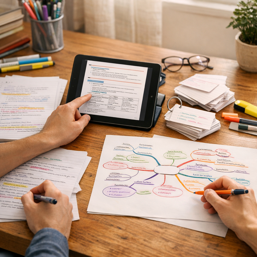 Quel format choisir : papier, PDF, flashcards ou carte mentale ?
