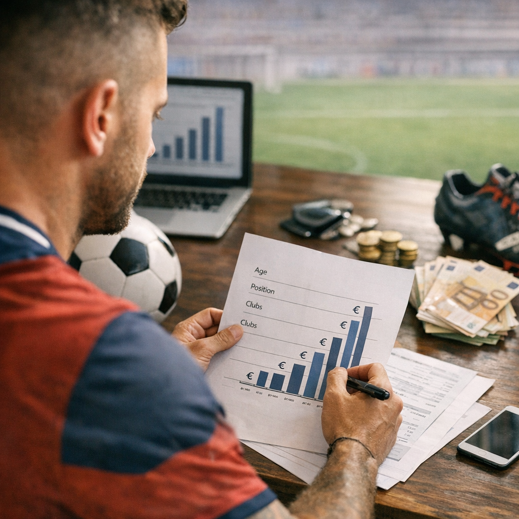 Profil du joueur : âge, poste, clubs et impact sur le salaire
