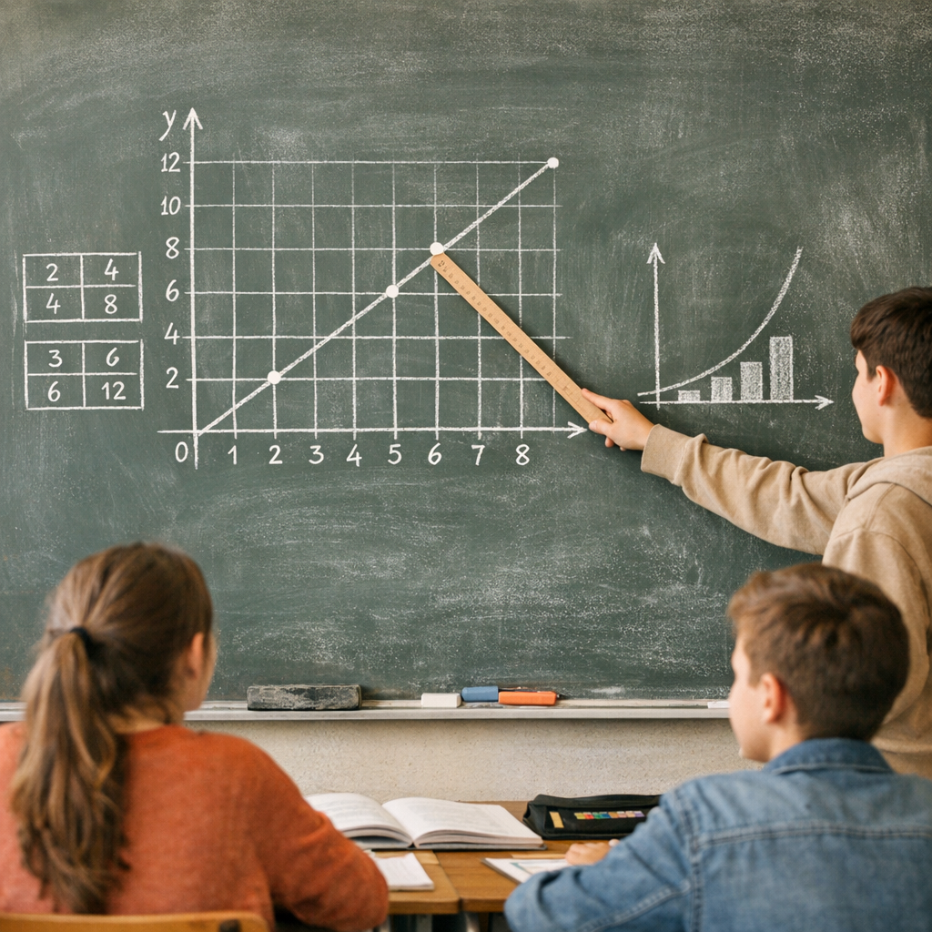 Représentation graphique&nbsp;: voir la proportionnalité sans se tromper