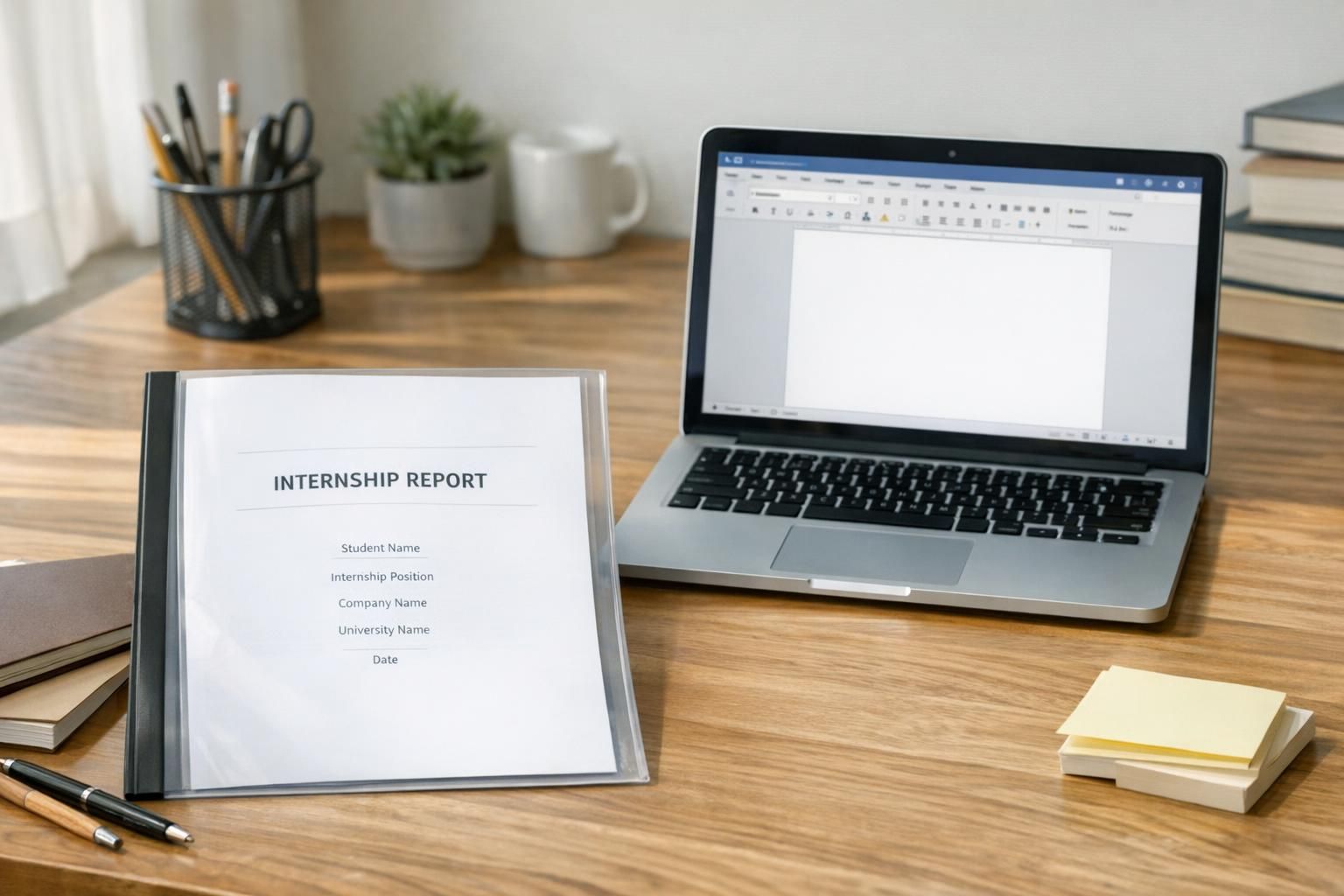 Page de garde rapport de stage : modèle simple et conforme