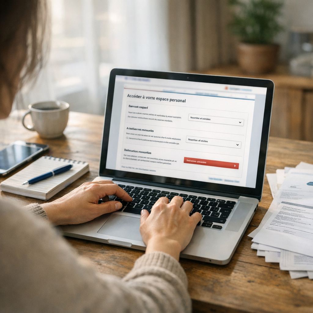 Accéder à votre espace personnel pour faire l’actualisation