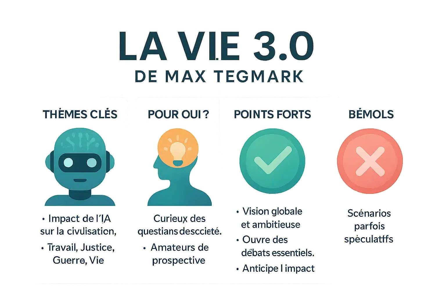 Couverture du livre La Vie 3.0 de Max Tegmark